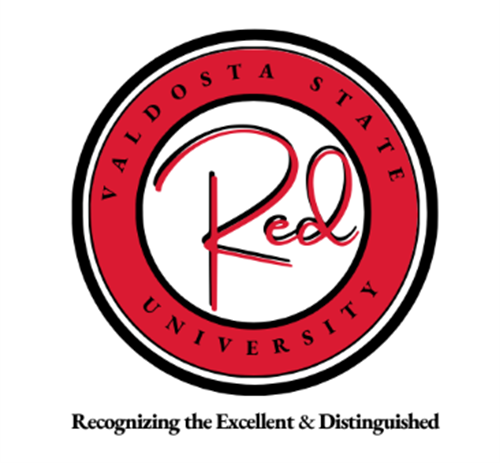 the word red inside a red circle