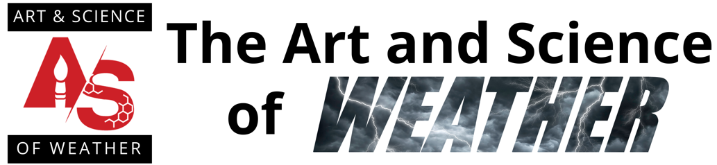 Art and Science of Weather banner style logo